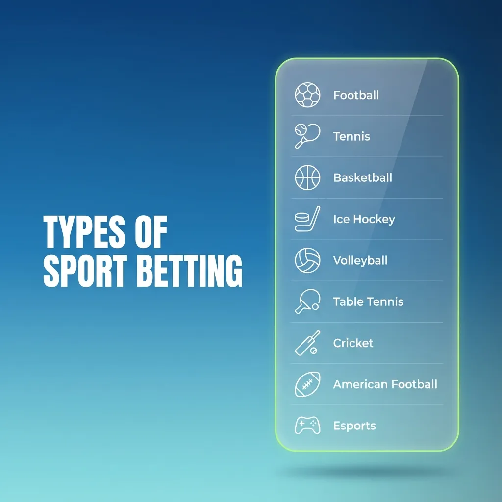 Betacular sports betting options showing icons for cricket, football, kabaddi, tennis and basketball with various bet types