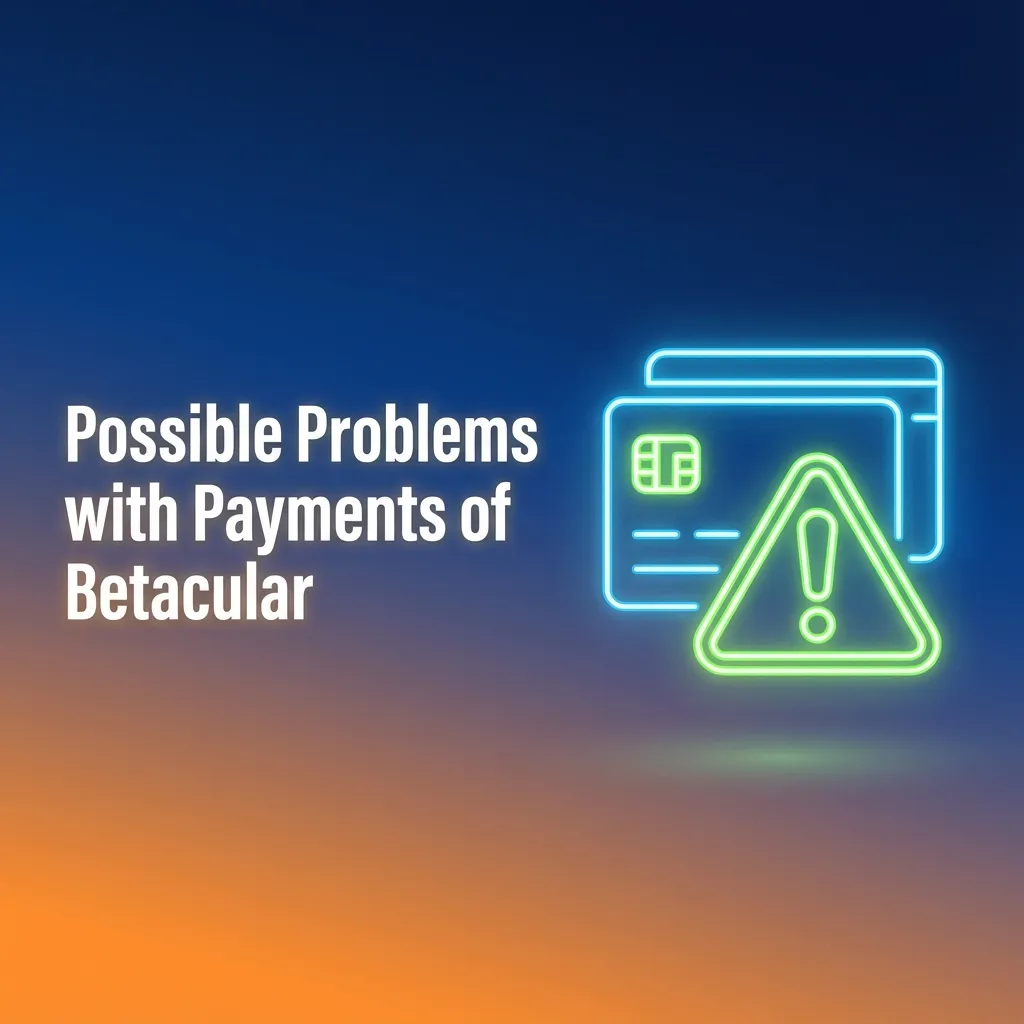 Infographic listing common Betacular payment issues in India with brief causes and step‑by‑step troubleshooting tips