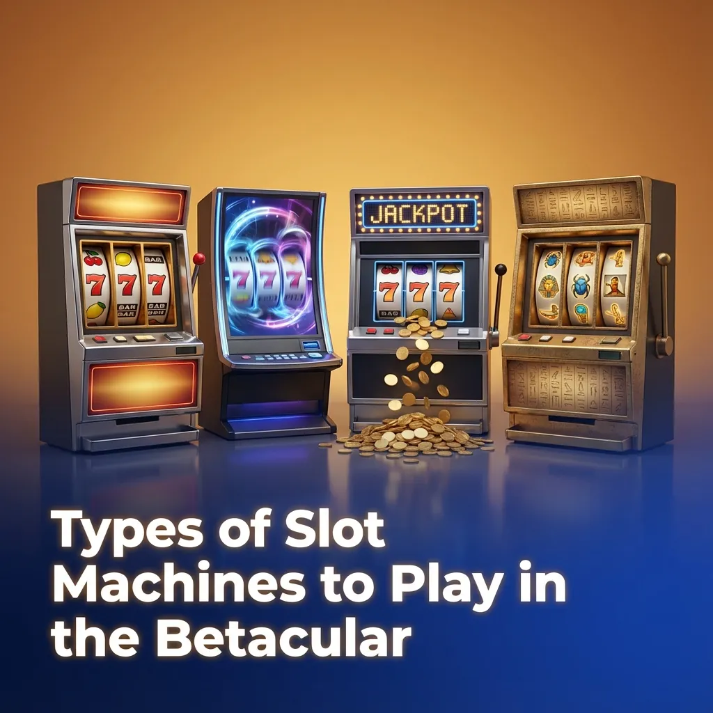 Colorful Betacular lobby showing classic, video, Megaways, jackpot and other slot machine types for Indian players